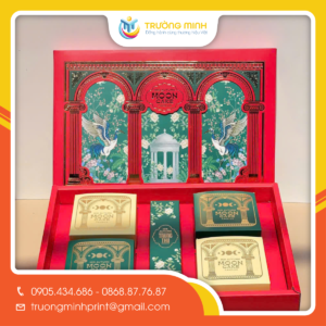 Hộp giấy ivory đựng bánh trung thu in theo yêu cầu giá tốt