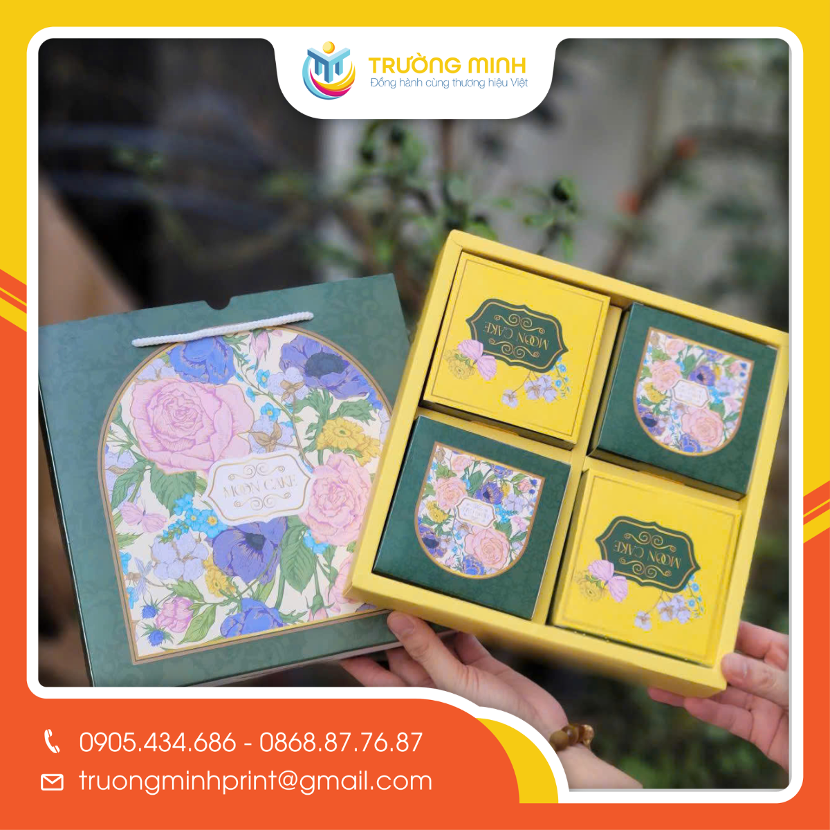 Mẫu hộp giấy đựng bánh trung thu đẹp cao cấp cho doanh nghiệp