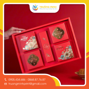 In hộp giấy đựng bánh trung thu cao cấp thiết kế sang trọng